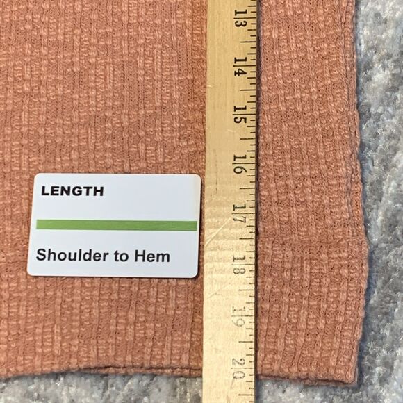 Vince Camuto Two Cardigan Women S Orange Textured Stretch Knit Long Sleeve C06 - Picture 13 of 14